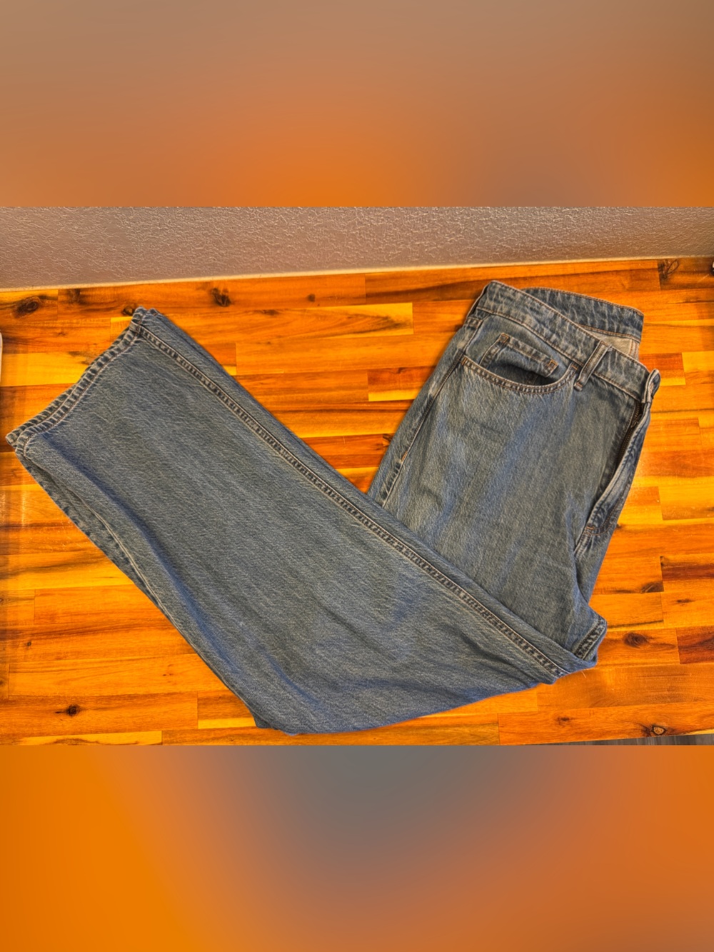 rag & bone Light Blue Lori Mid-Rise Wide Leg Jeans